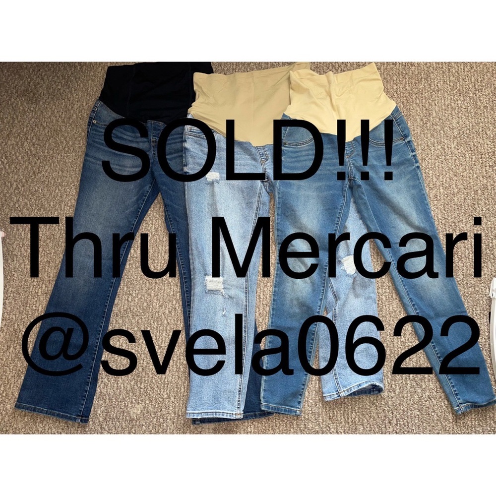Bundle of 3 Maternity Denim Jeans & Jeggings